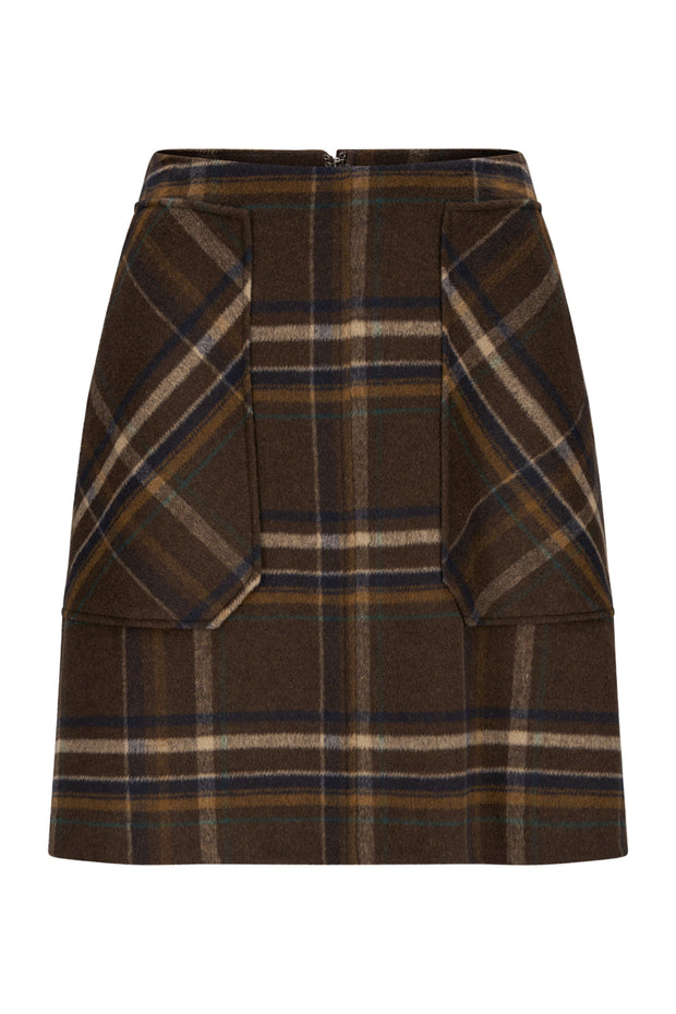 Brun Adam Check Skirt