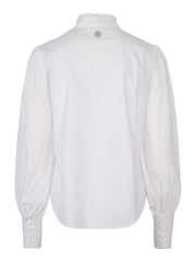 Hvit Cotton Blouse - Stilshoppen