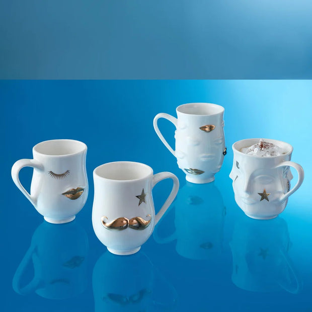 Hvit GIlded Muse Gala Mug - Stilshoppen