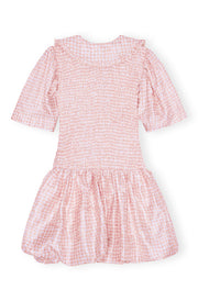 Shibori Pleat Smock Bubble Dress