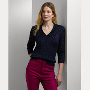 Marineblå Cabel Cricket Sweater - Stilshoppen