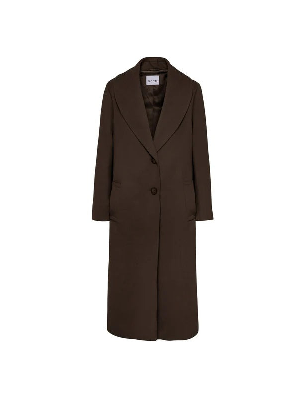 Mørkbrun Cashmere Clareta Coat