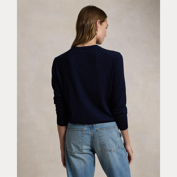 Marineblå Wool Crewneck Sweater - Stilshoppen