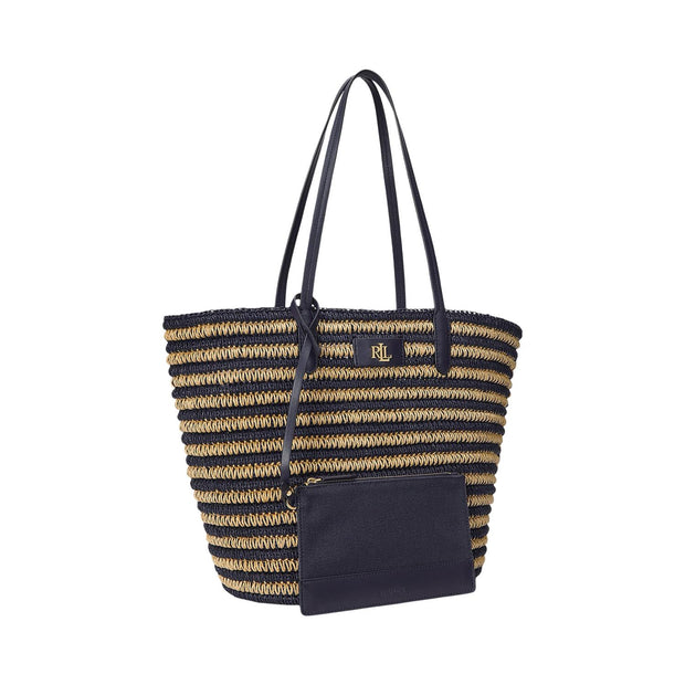 Striped Straw Large Brie Tote Bag - Stilshoppen