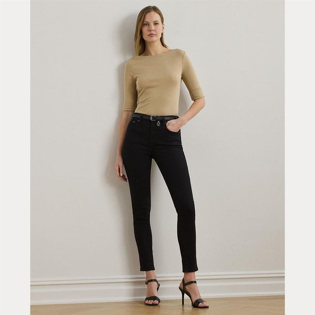 Beige Judy Boatneck Top - Stilshoppen