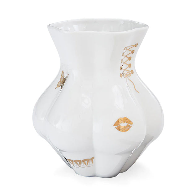 Hvit Gilded Muse Kiki`s Derriere Vase - Stilshoppen