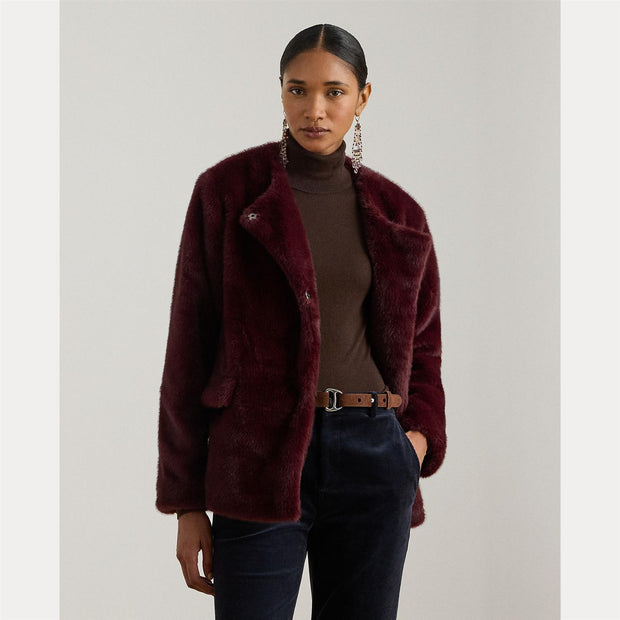 Faux Fur Lined Coat - Stilshoppen