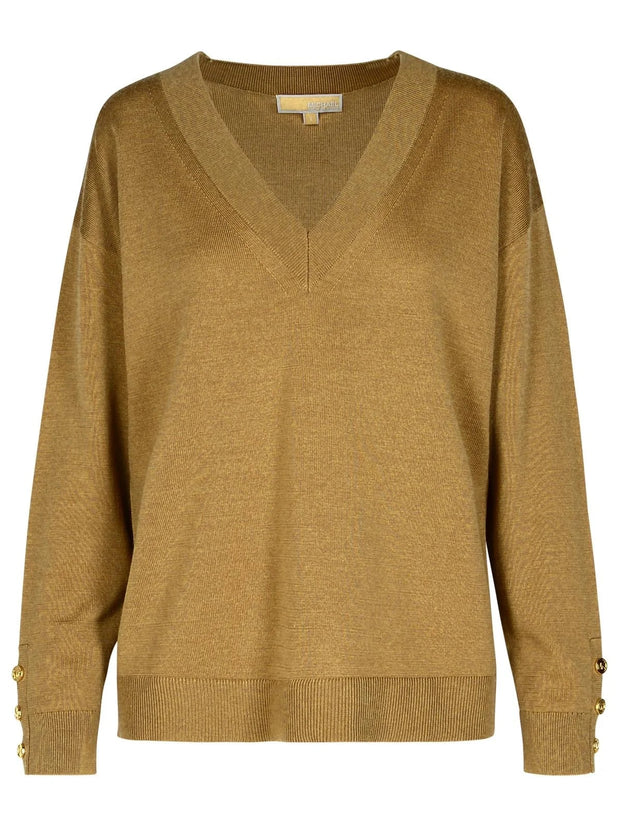 Dark Camel Merino sweater - Stilshoppen