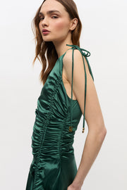 Solid Stretch Long Dress