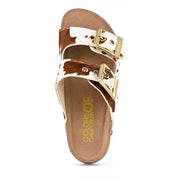 Cow Pony Hair Two Buckle Sandal - Stilshoppen