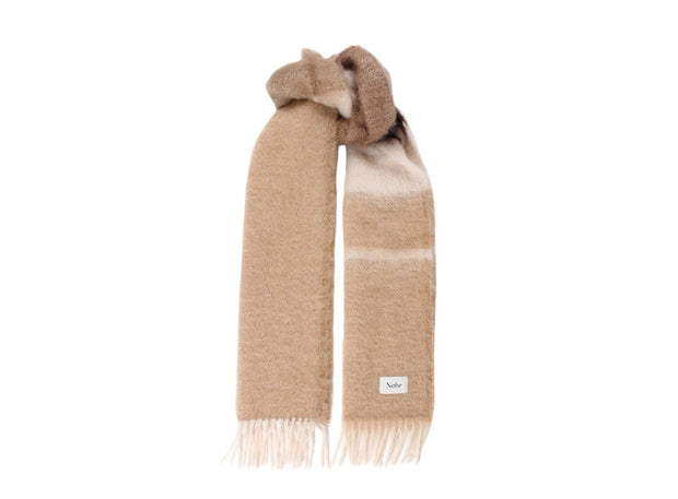 Beige Nohr Camilla Fluffy Mohair scarf