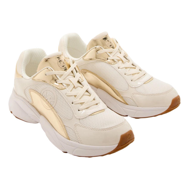 Hvit/gull Sami Trainer - Stilshoppen