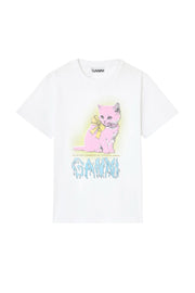 Basic Neon Kitty t-shirt - Stilshoppen