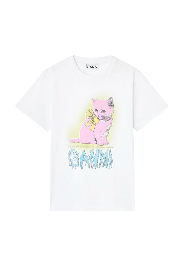 Basic Neon Kitty t-shirt - Stilshoppen