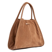 Tan shopper suede