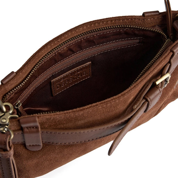 Brun Suede Clutch
