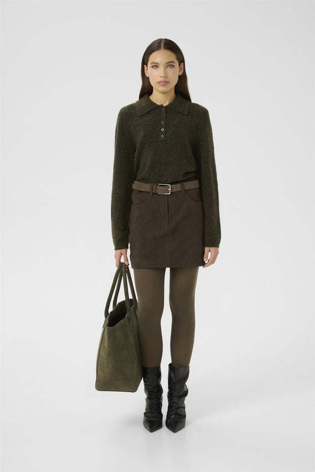 Olive GZalpha Polo Pullover - Stilshoppen