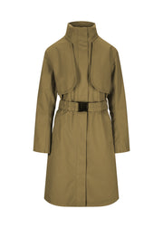 Lizard Green Skyet Coat - Stilshoppen