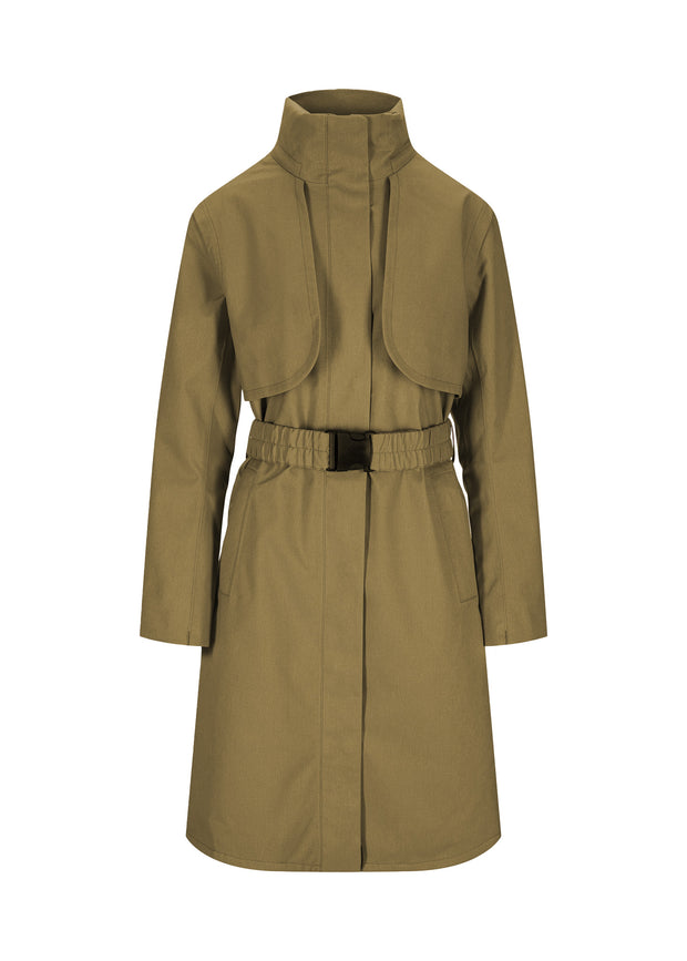 Lizard Green Skyet Coat - Stilshoppen