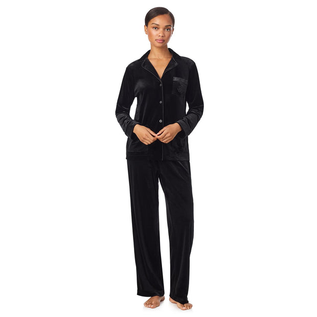 Lrl L/s Notch Collar Long Pant Pj Set