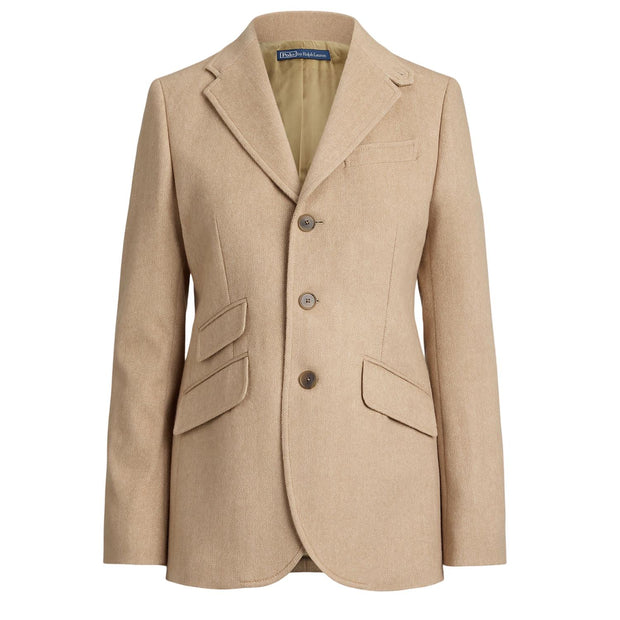 Taupe Wool Hacking Blazer