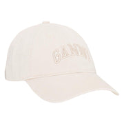 Ecru Washed Cotton Canvas Cap - Stilshoppen