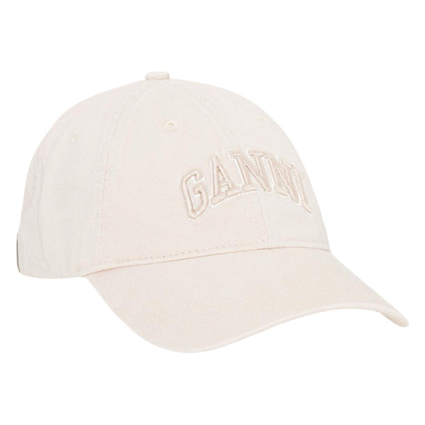 Ecru Washed Cotton Canvas Cap - Stilshoppen