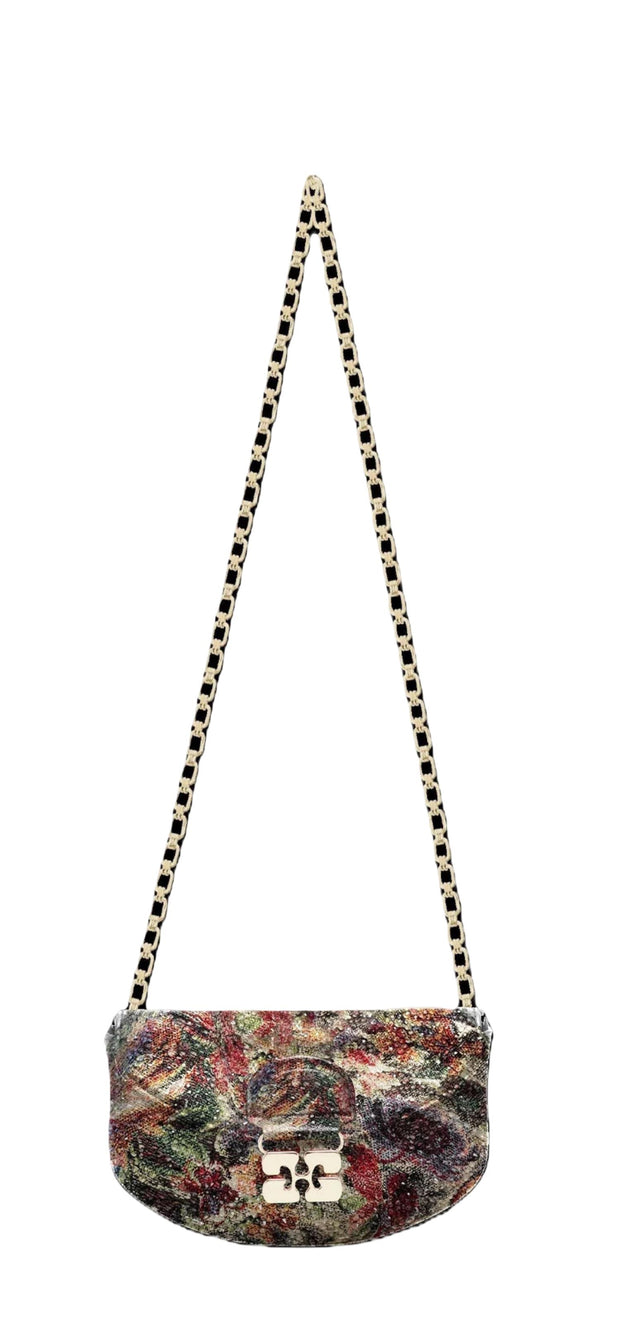 BUrgunder Apo-G Wallet On Chain Tapestry Strass - Stilshoppen