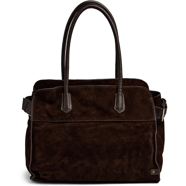Brun Suede Shopper - Stilshoppen