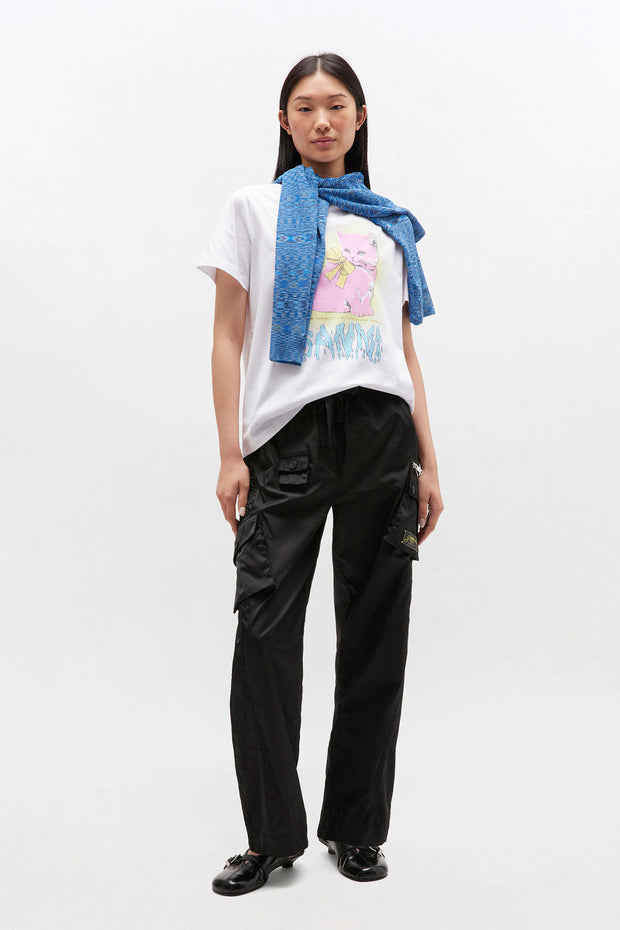 Basic Neon Kitty t-shirt - Stilshoppen