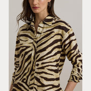 Zebra Print Relaxed Fit Lauren Shirt - Stilshoppen