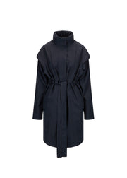 Dark Navy Monsun Coat - Stilshoppen