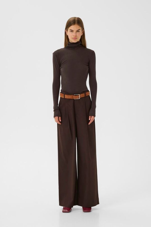 Brun GZninia Wool Rollneck - Stilshoppen