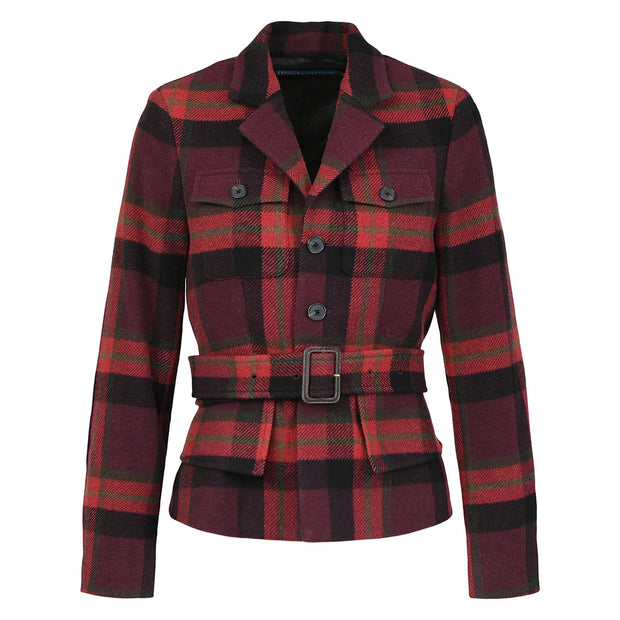 Red Multi Sport Blazer Coat