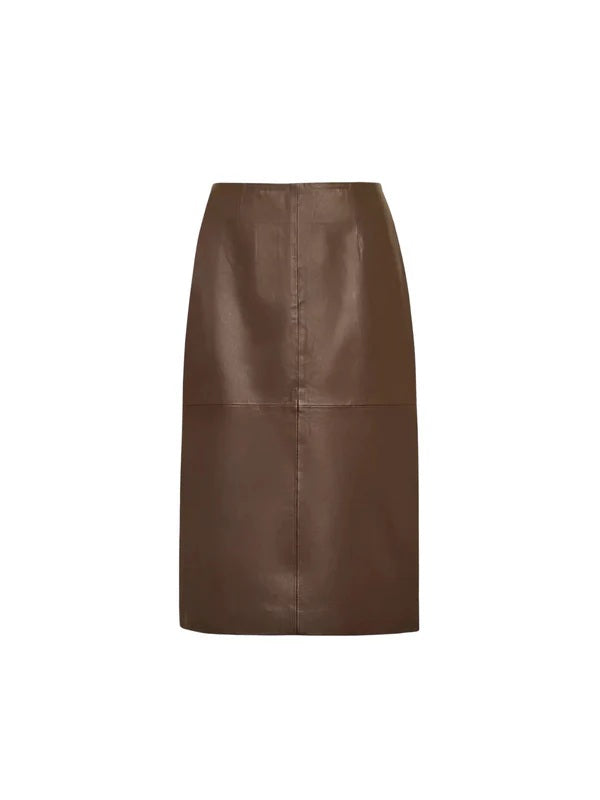 Dark camel Edwige Skirt