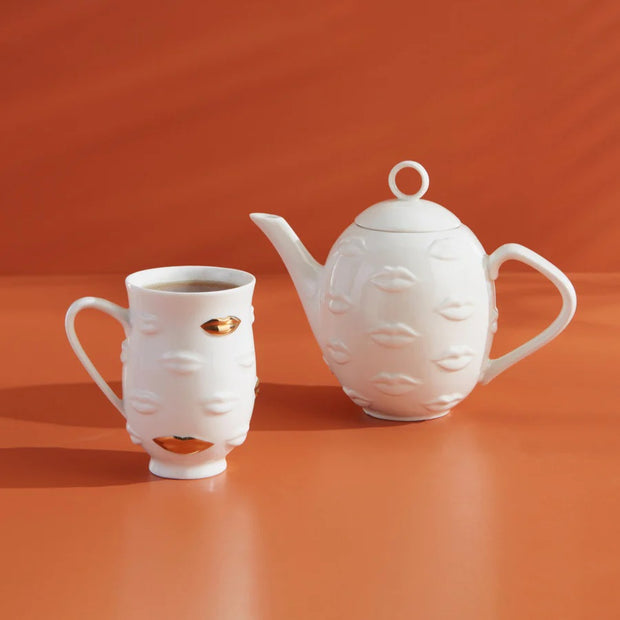Hvit GIlded Muse Gala Mug - Stilshoppen