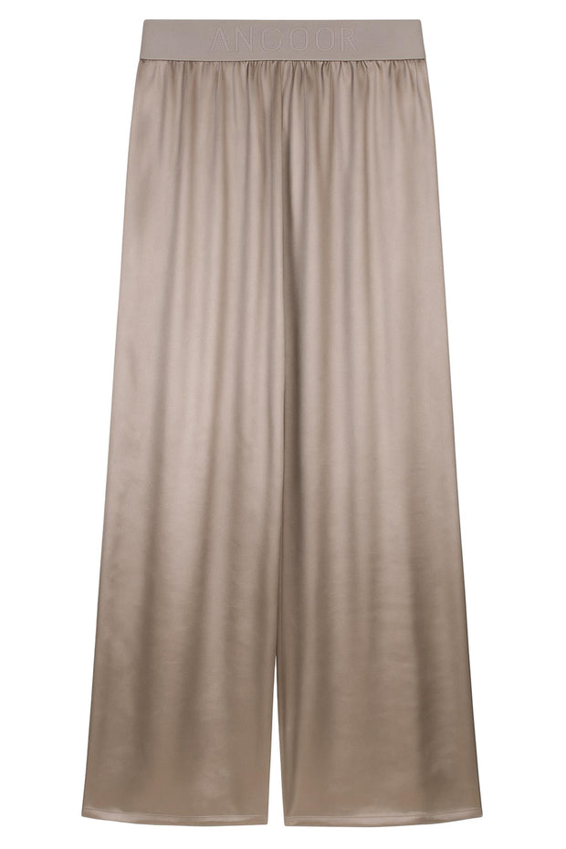 Ganja Taupe Satin Pant - Stilshoppen