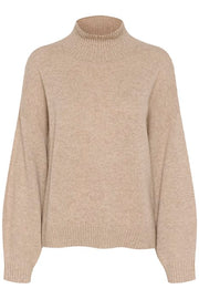 Beige CasiaGZ high neck pullover - Stilshoppen