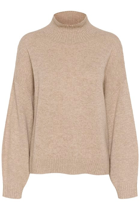 Beige CasiaGZ high neck pullover - Stilshoppen