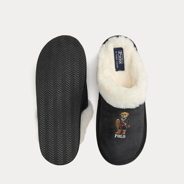 Black Polo Bear slippers