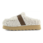 Hvit Teddy Platform Moccasin