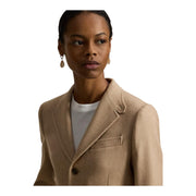 Taupe Wool Hacking Blazer