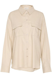 Beige ElarahGZ linen shirt