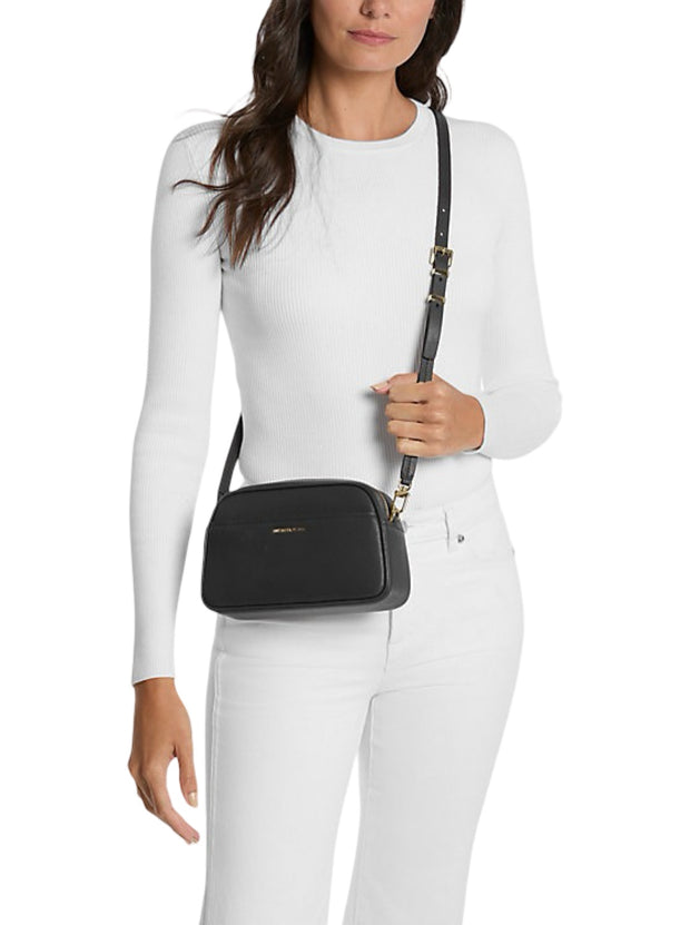 Sort Jet Set Camera Crossbody Bag - Stilshoppen