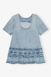 Soft Rigid Open Back Mini Dress