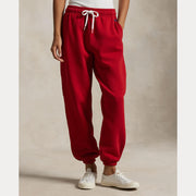 Rød Fleece Athletic Pant - Stilshoppen