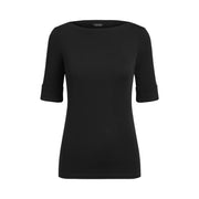Sort Boatneck Top - Stilshoppen