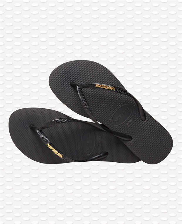 Sorte slim sandaler - Stilshoppen