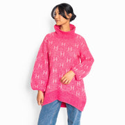 Fam long sweater Chateau rose