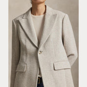 Crem Grey Woven Coat